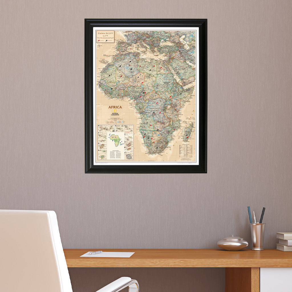 Canvas Executive Africa - Black Frame