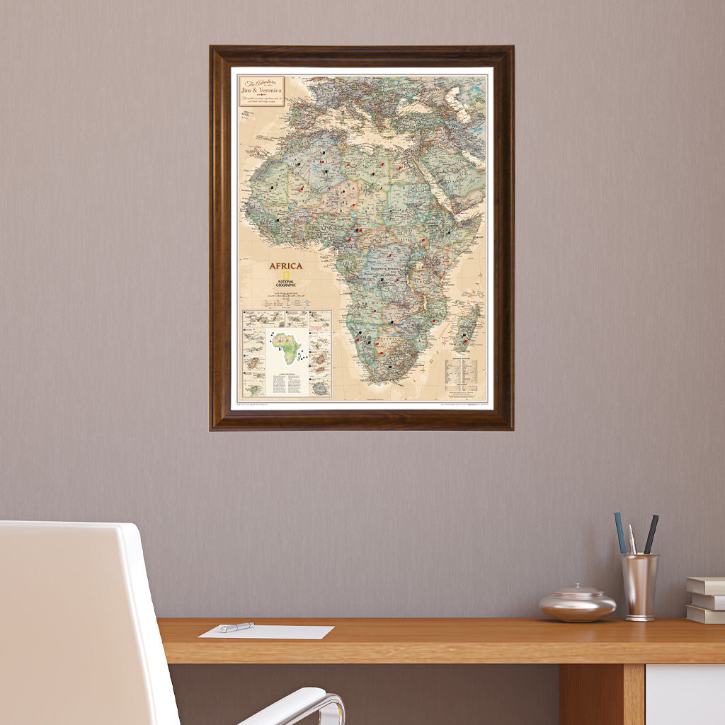 Canvas Executive Africa - Brown Frame