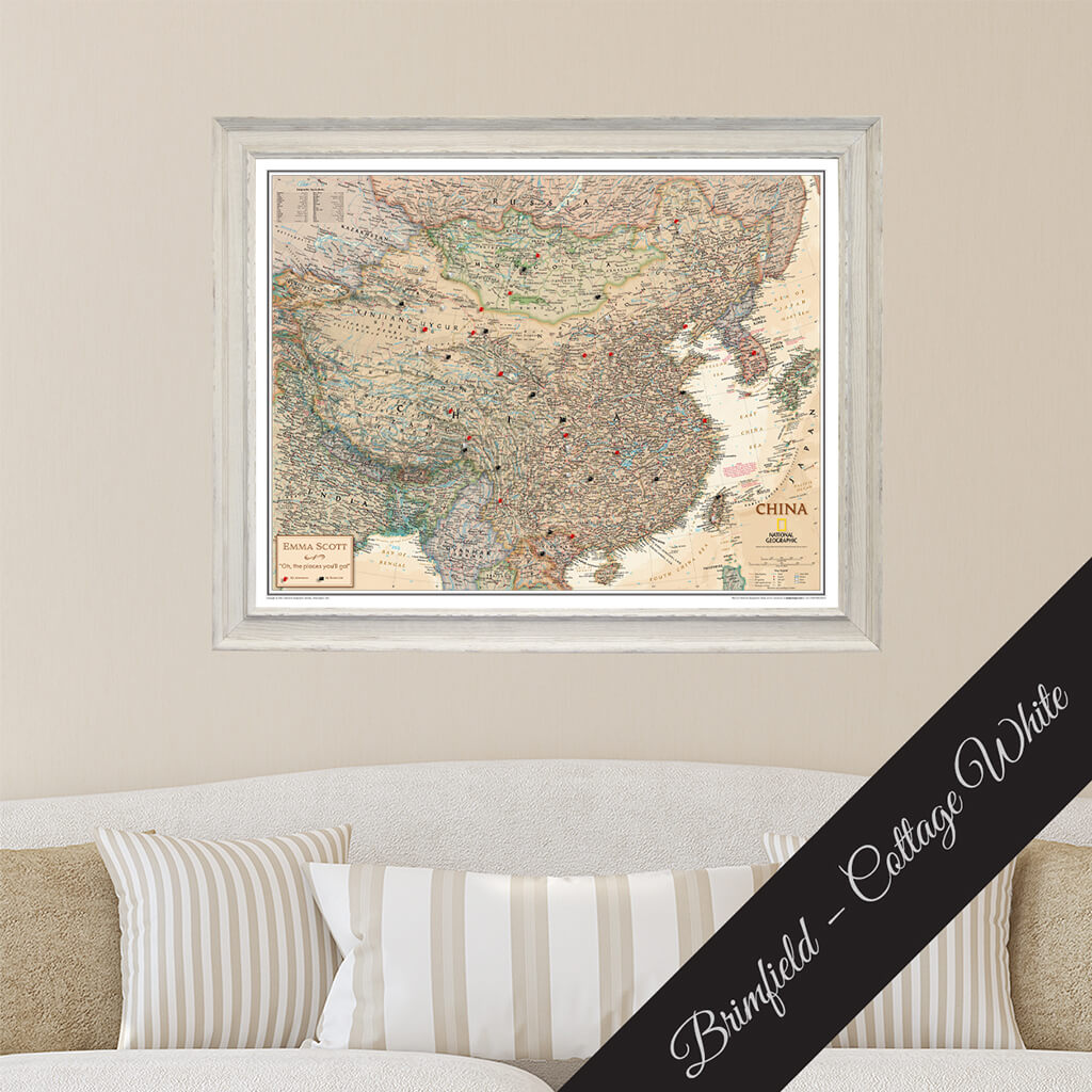 Canvas Executive China - Brimfield Cottage White Premium Frame