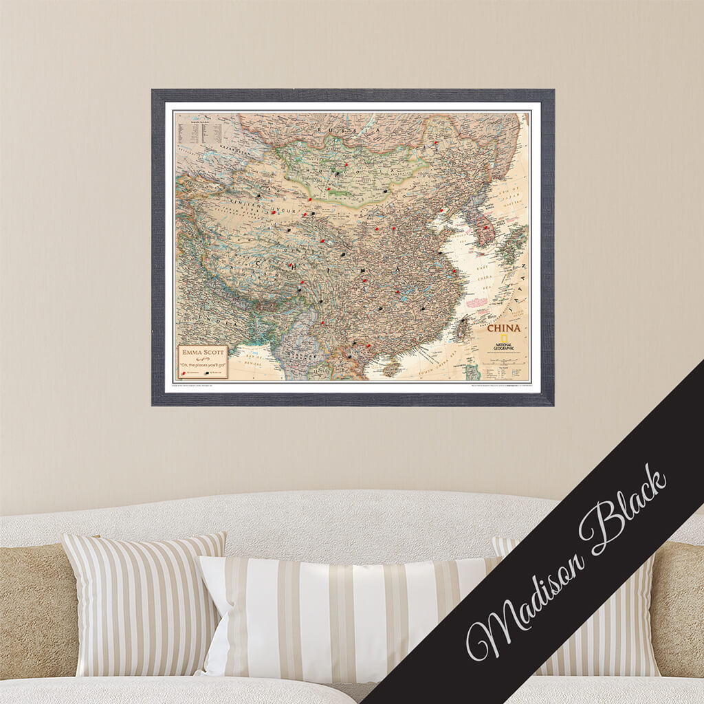 Canvas Executive China - Madison Black Premium Frame