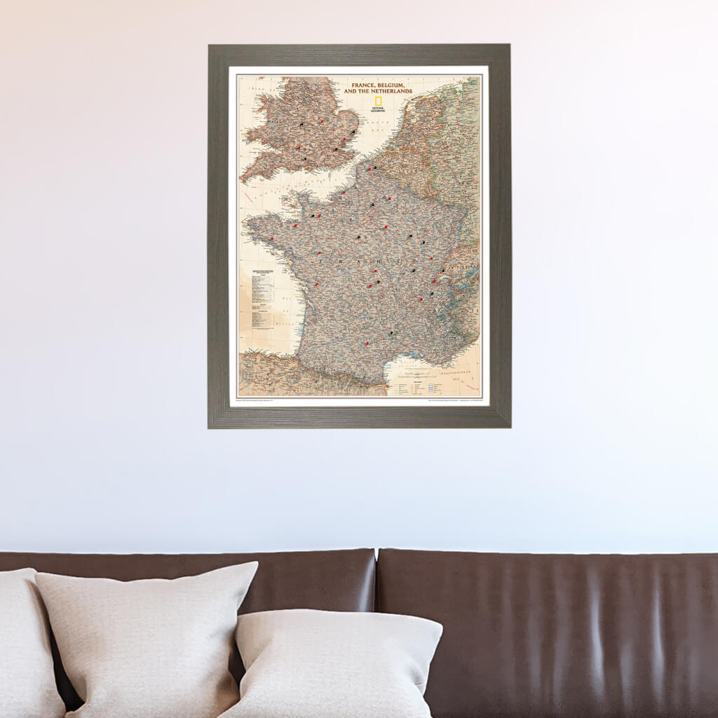 Canvas Executive France, Belgium, and The Netherlands - Barnwood Gray Frame
