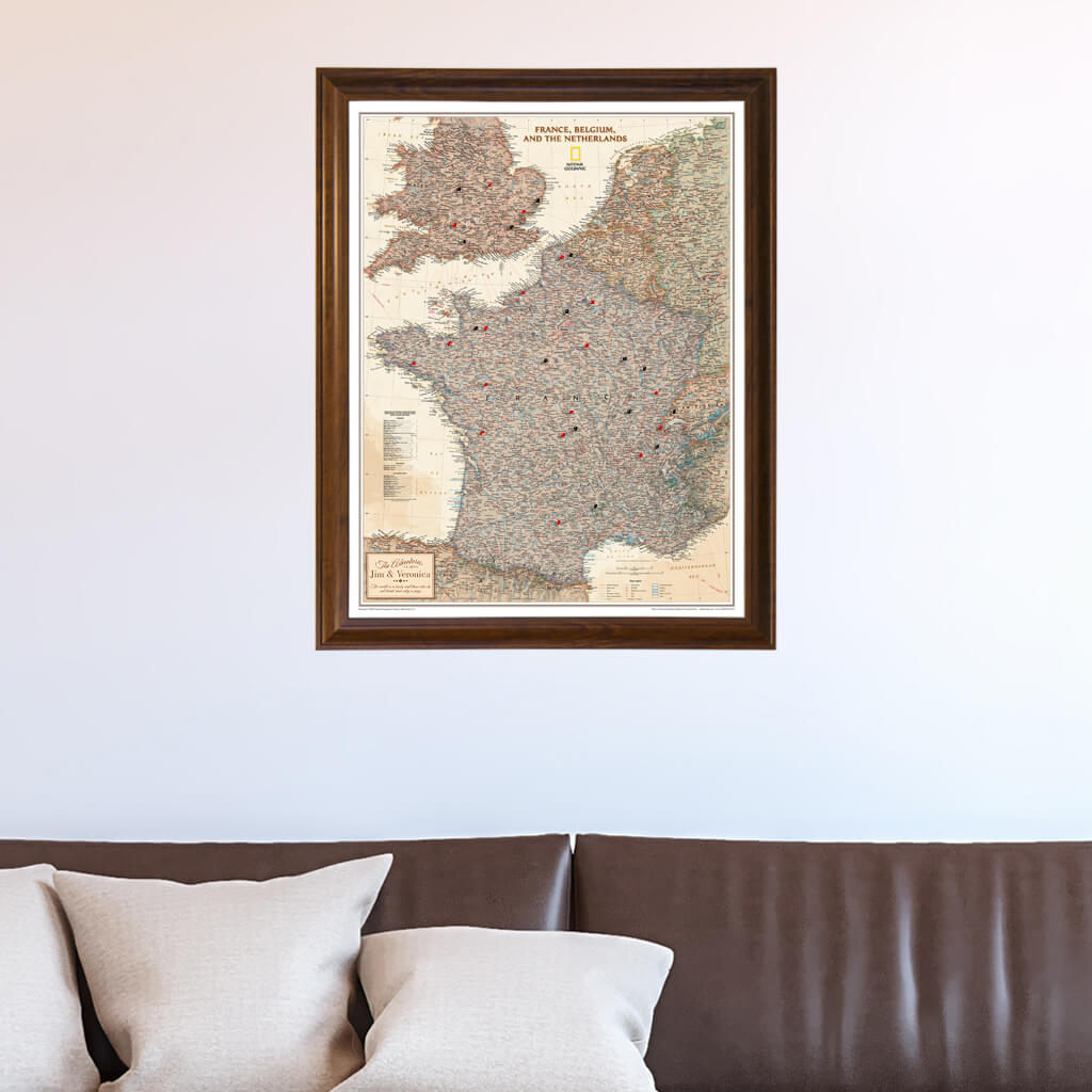 Canvas Executive France, Belgium, and The Netherlands - Brown Frame