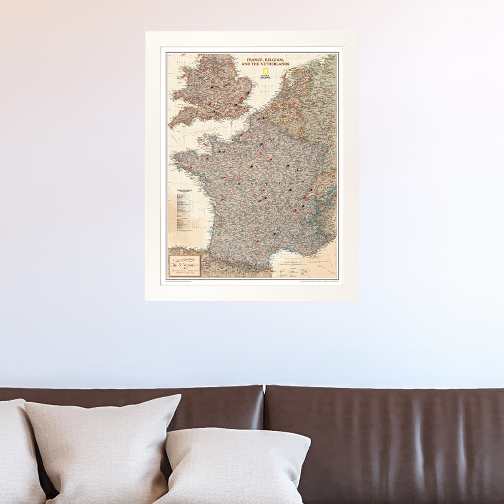 Canvas Executive France, Belgium, and The Netherlands - Textured White Frame