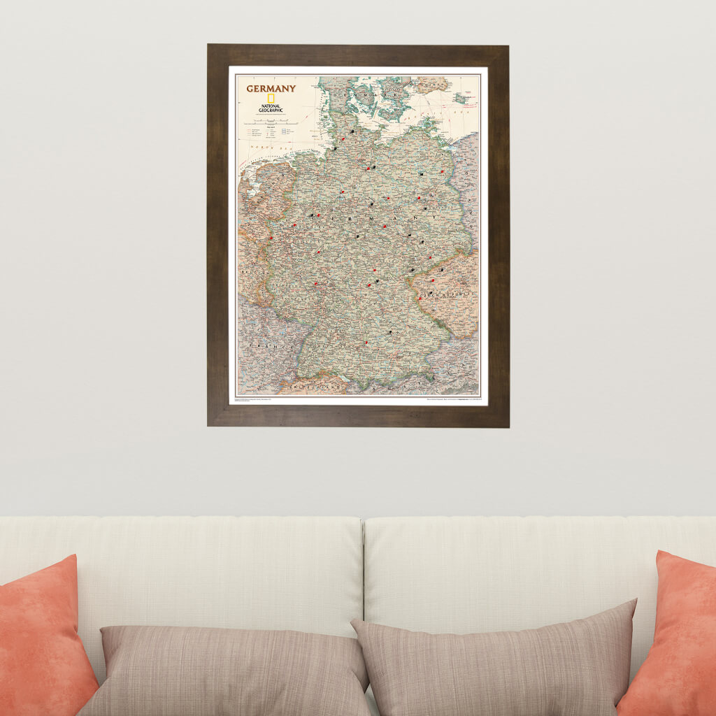 Canvas Executive Germany - Rustic Brown Frame