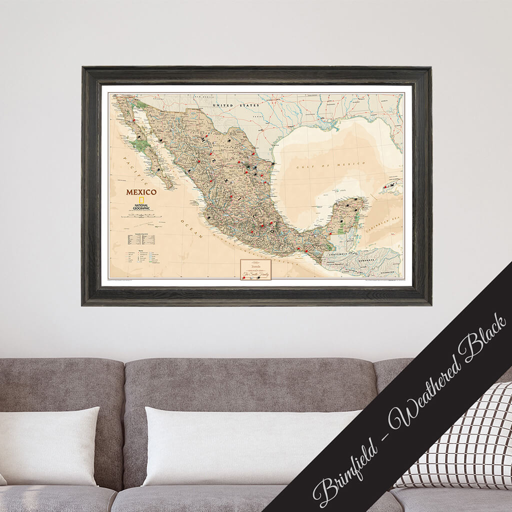 Canvas Executive Mexico - Brimfield Weathered Black Premium Frame