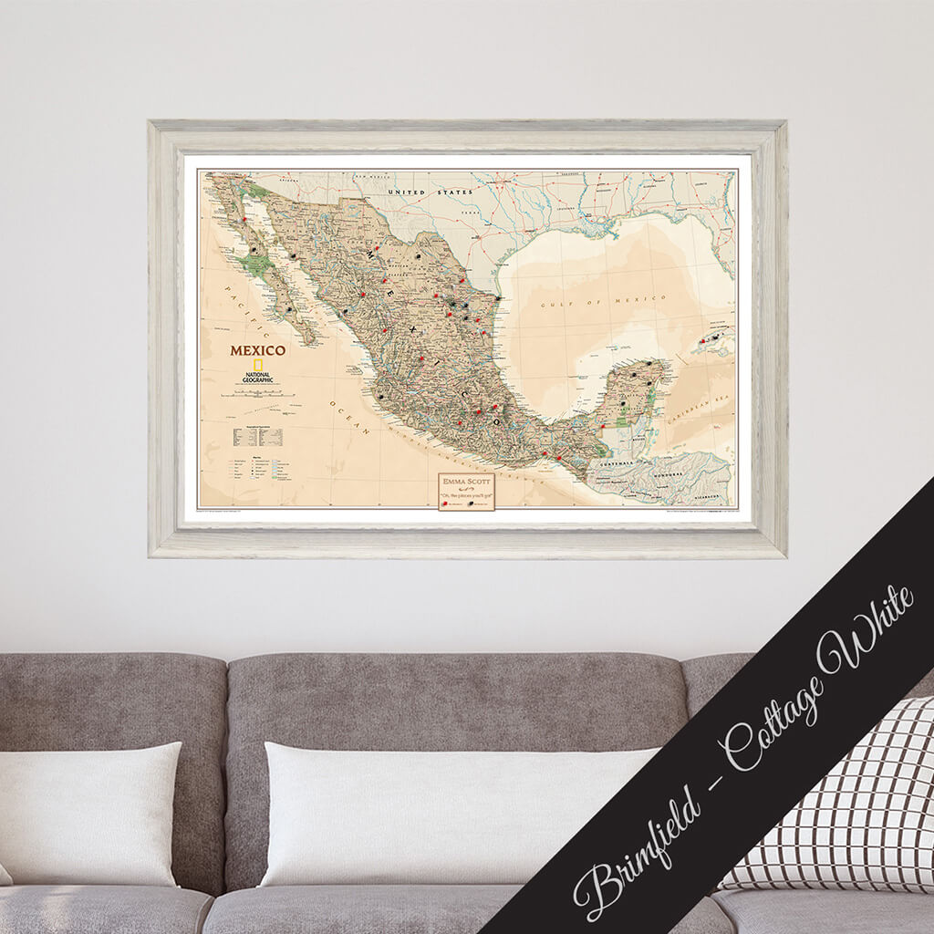 Canvas Executive Mexico - Brimfield Cottage White Premium Frame