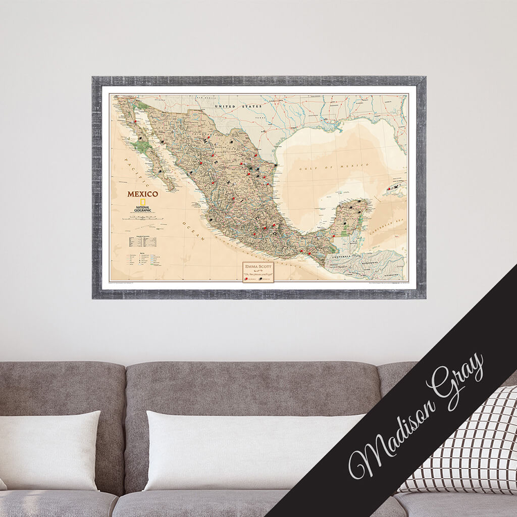 Canvas Executive Mexico - Madison Gray Premium Frame