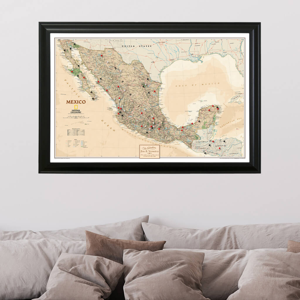 Canvas Executive Mexico - Black Frame