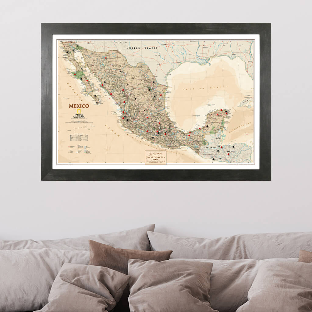 Canvas Executive Mexico - Rustic Black Frame