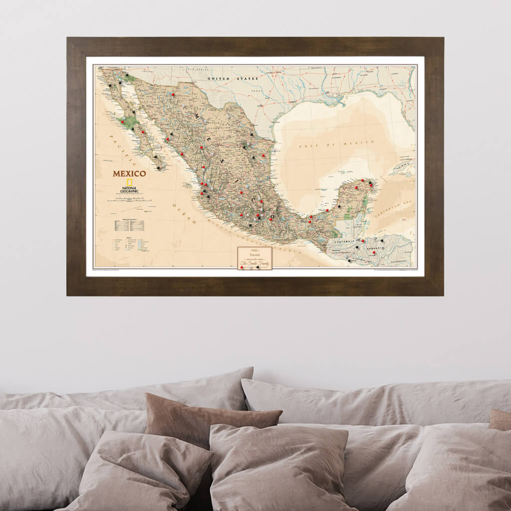 Canvas Executive Mexico - Rustic Brown Frame