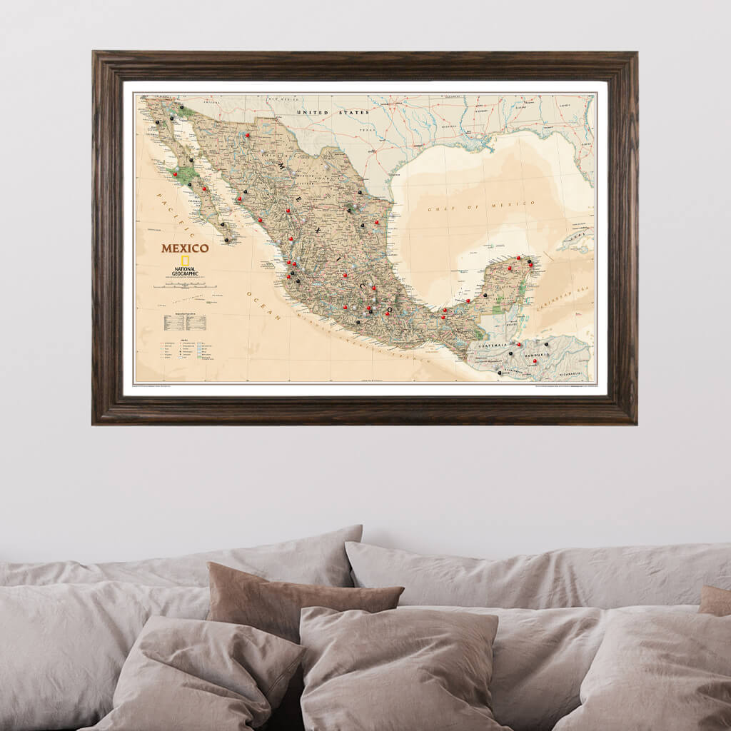 Canvas Executive Mexico - Solid Wood Brown Frame