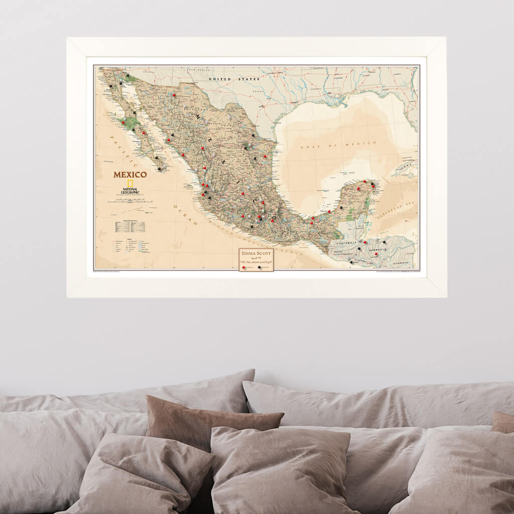 Canvas Executive Mexico - Textured White Frame