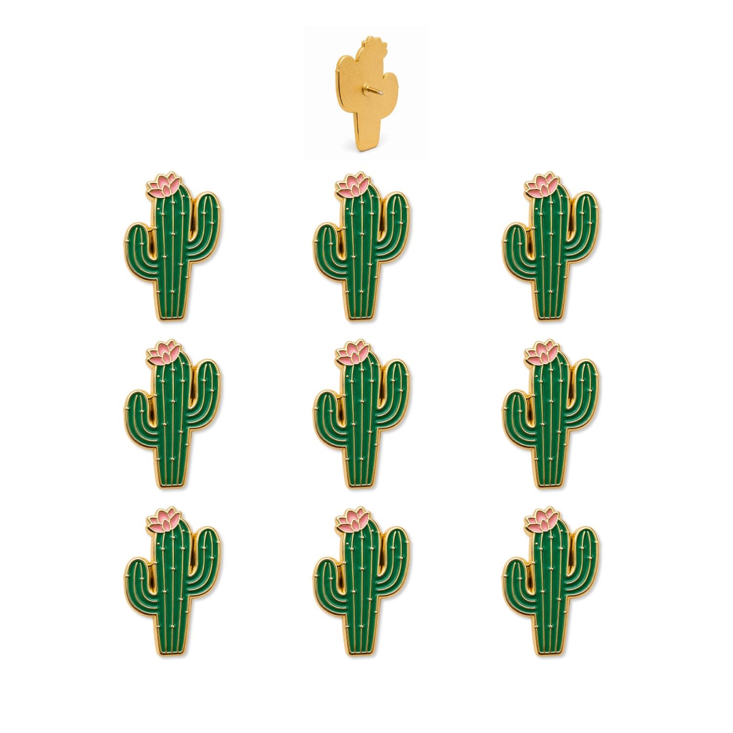 Cactus Push Pins - Desert Enamel Map & Lapel Pins