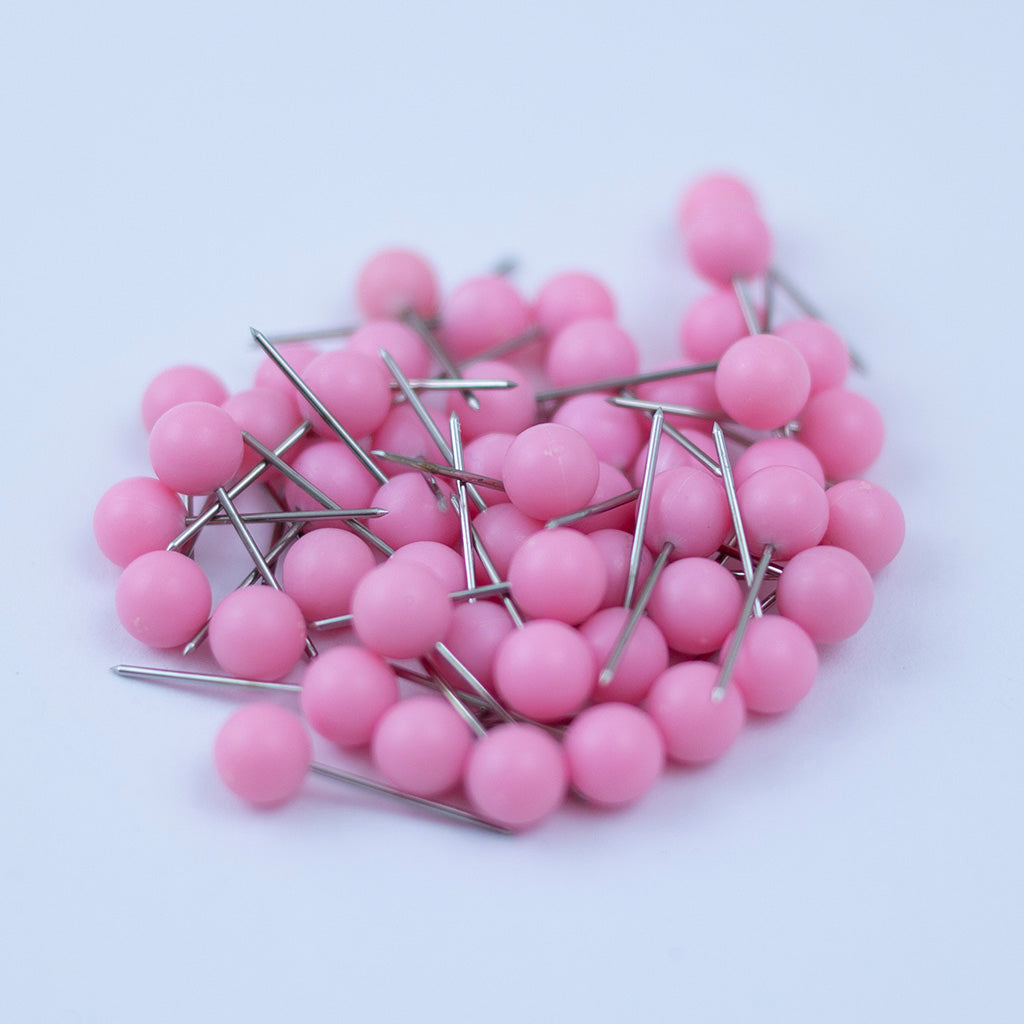 Round Map Pins - Multiple Colors - Pack of 50