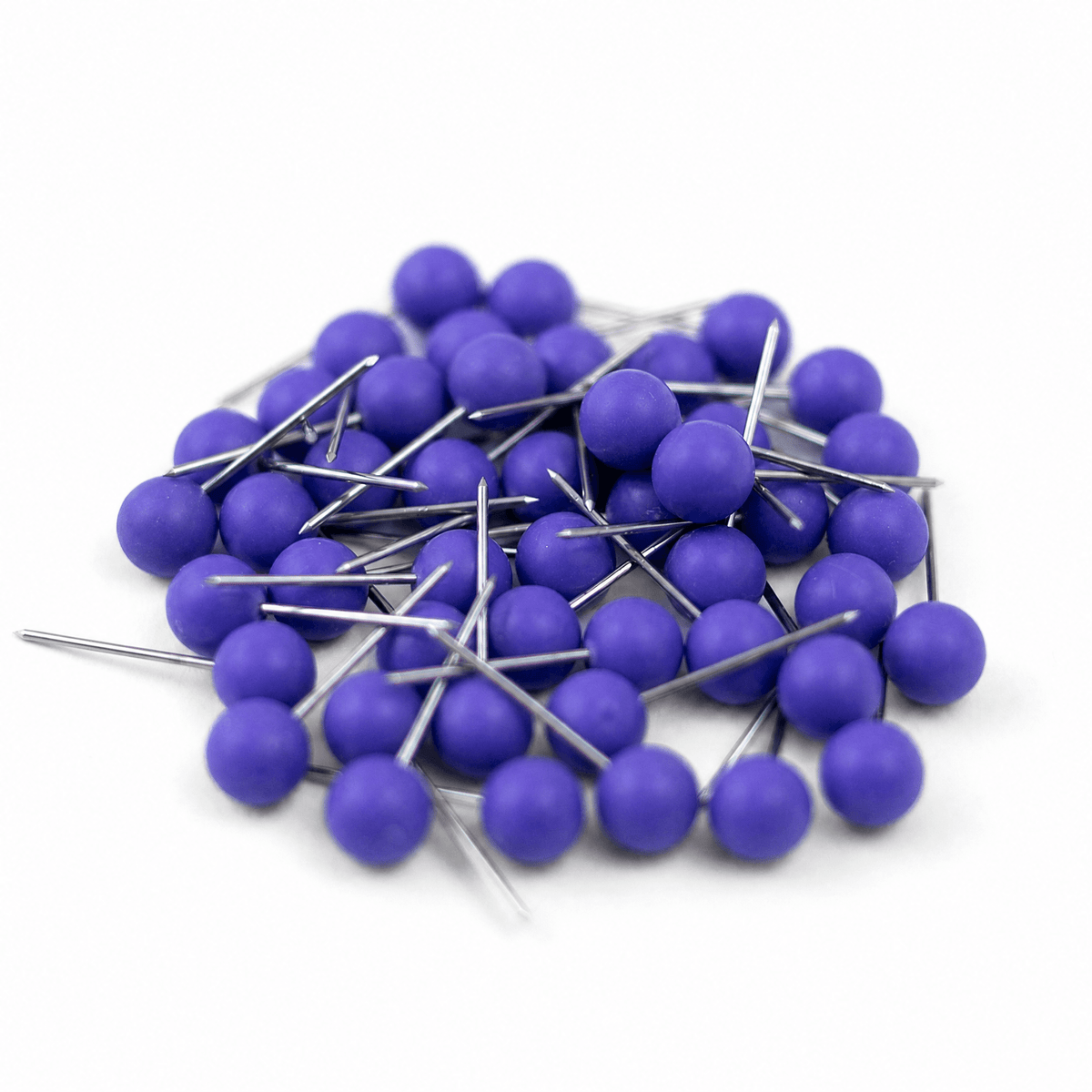 Purple - Push Pin Travel Map Pins - Pack of 50