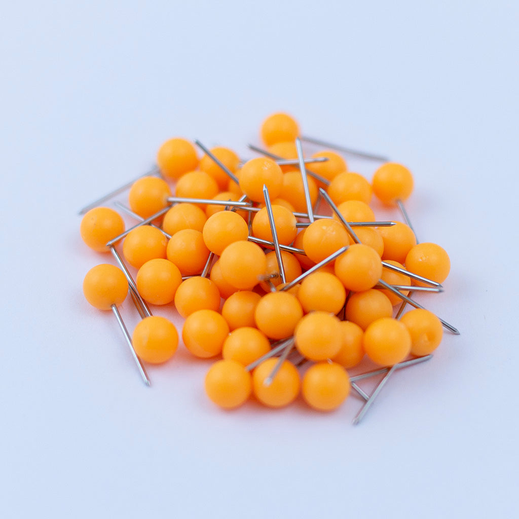 Round Map Pins - Multiple Colors - Pack of 50