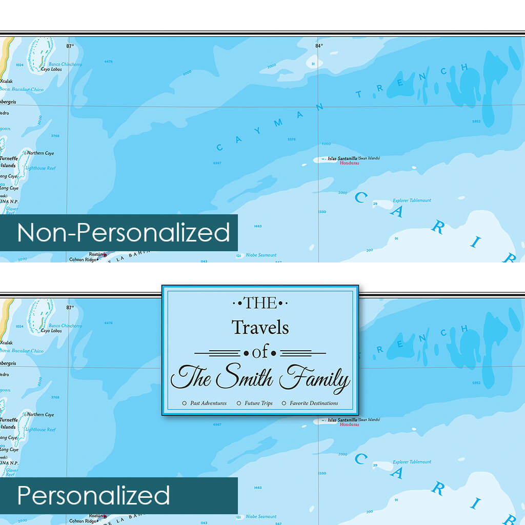 Canvas Classic Central America Personalization Comparison