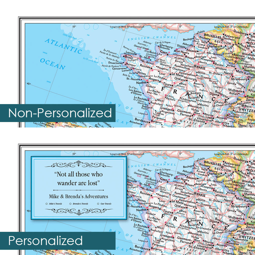 Canvas Classic Countries of the Mediterranean Personalization Comparison