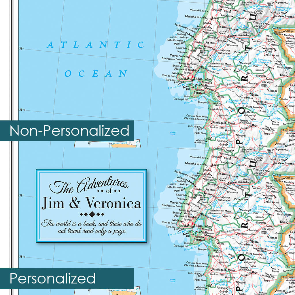 Canvas Classic Spain and Portugal Personalization Comparison