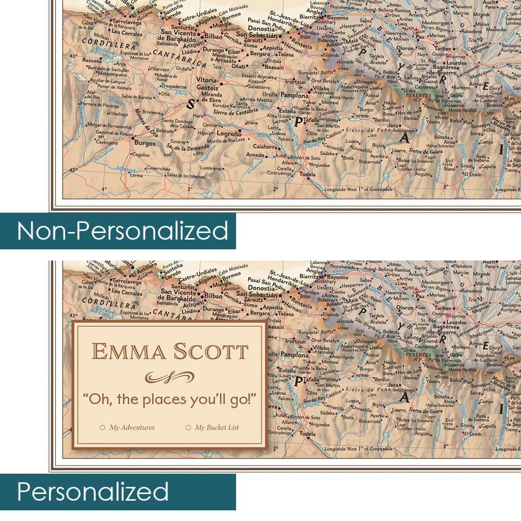 Canvas Executive France, Belgium, and The Netherlands Personalization Comparison