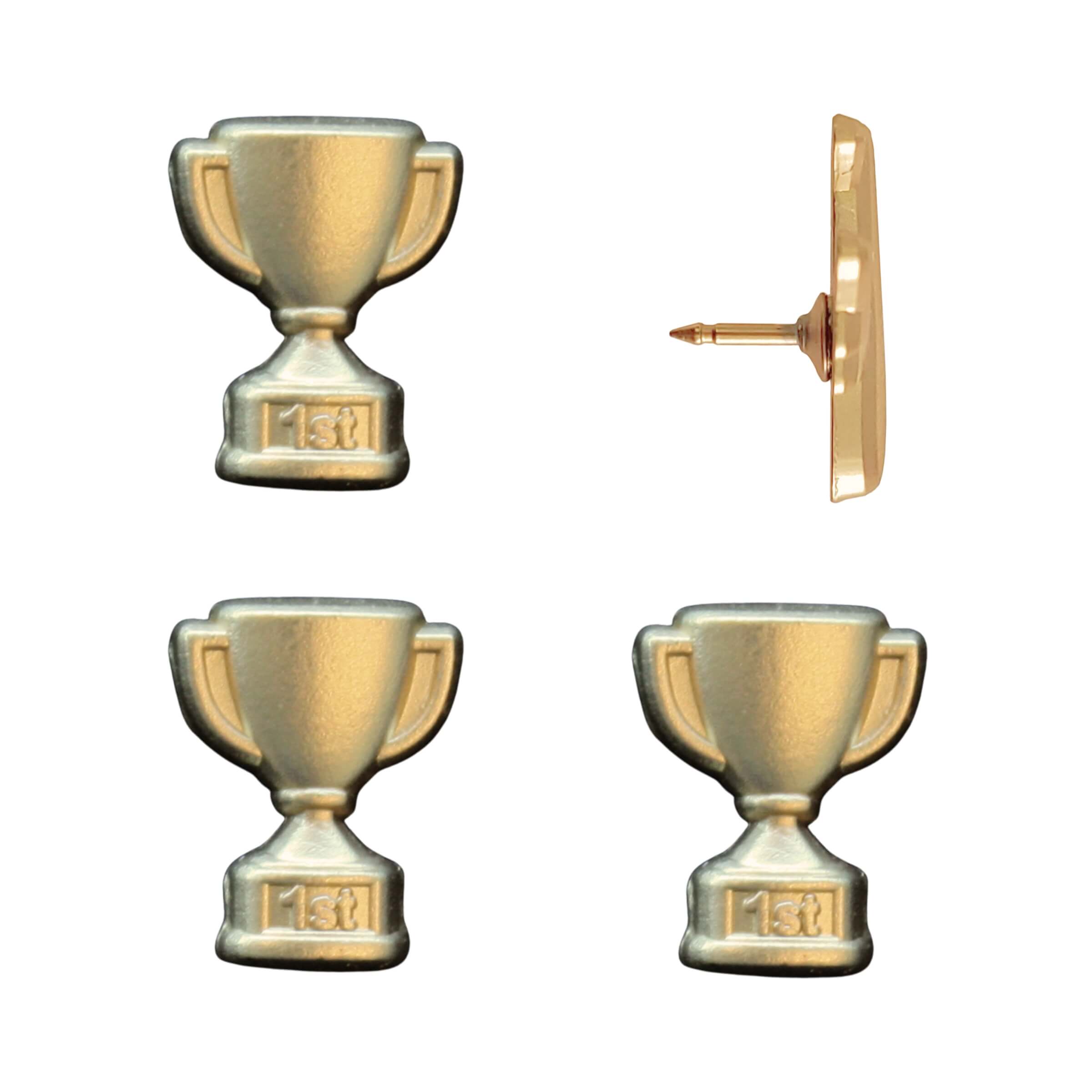 Trophy Push Pins Gold Pack of 4