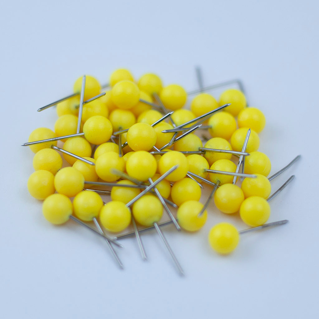 Round Map Pins - Multiple Colors - Pack of 50