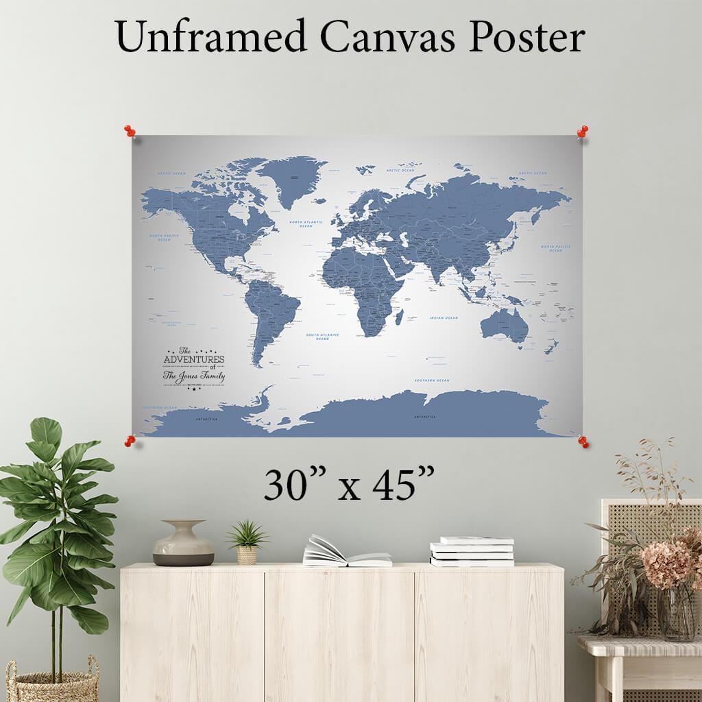 Blue Ice World Canvas Poster 30 x 45