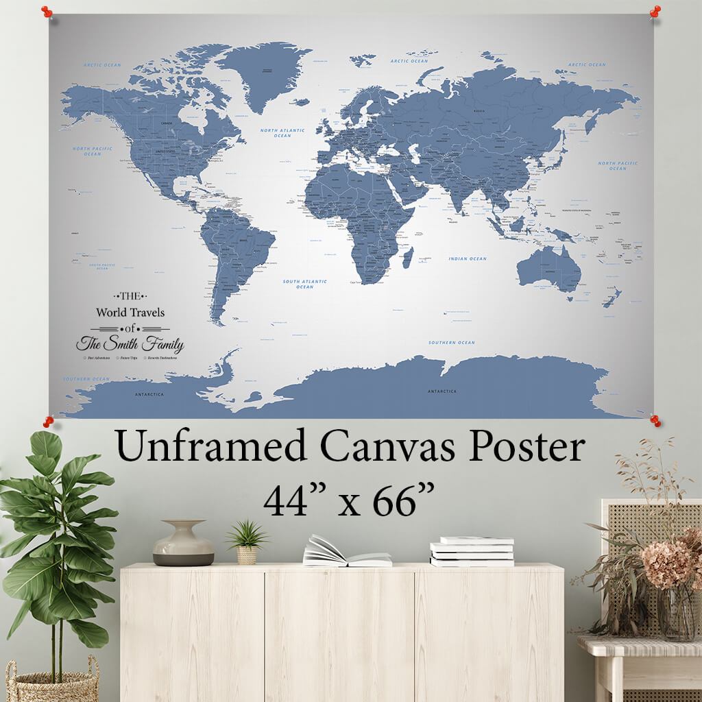 Blue Ice World Canvas Poster 44 x 66