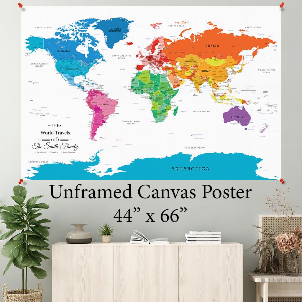 Colorful World Canvas Poster 44 x 66