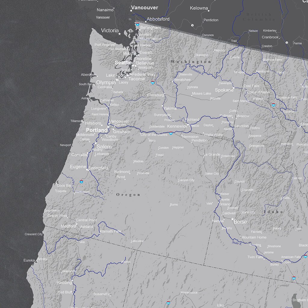 Closeup of Pacific North West