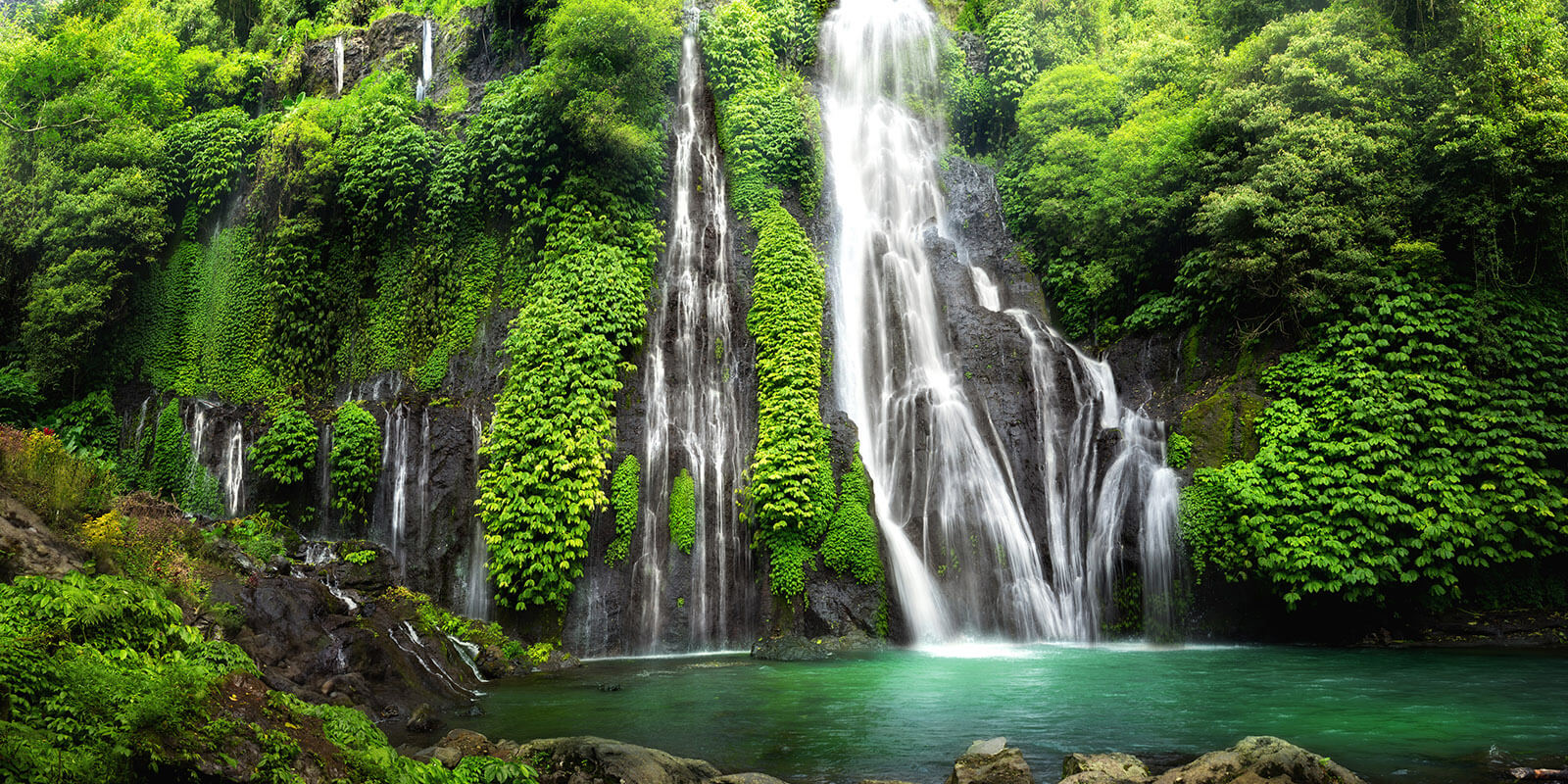 Banyumala Twin Waterfall In Bali