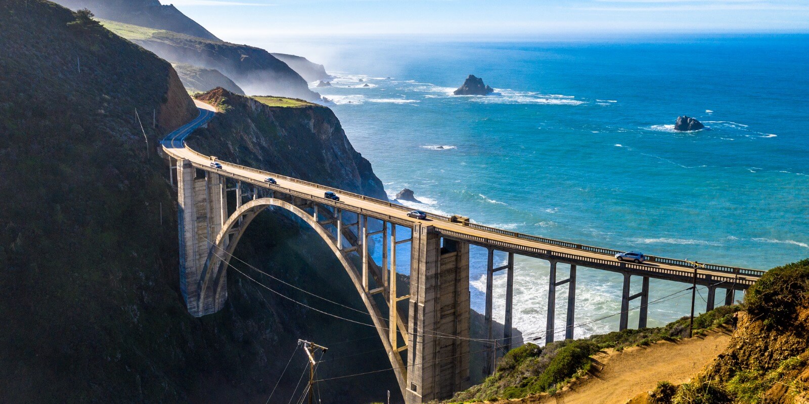 Big Sur Bridge, Along California Pacific Coast Highway