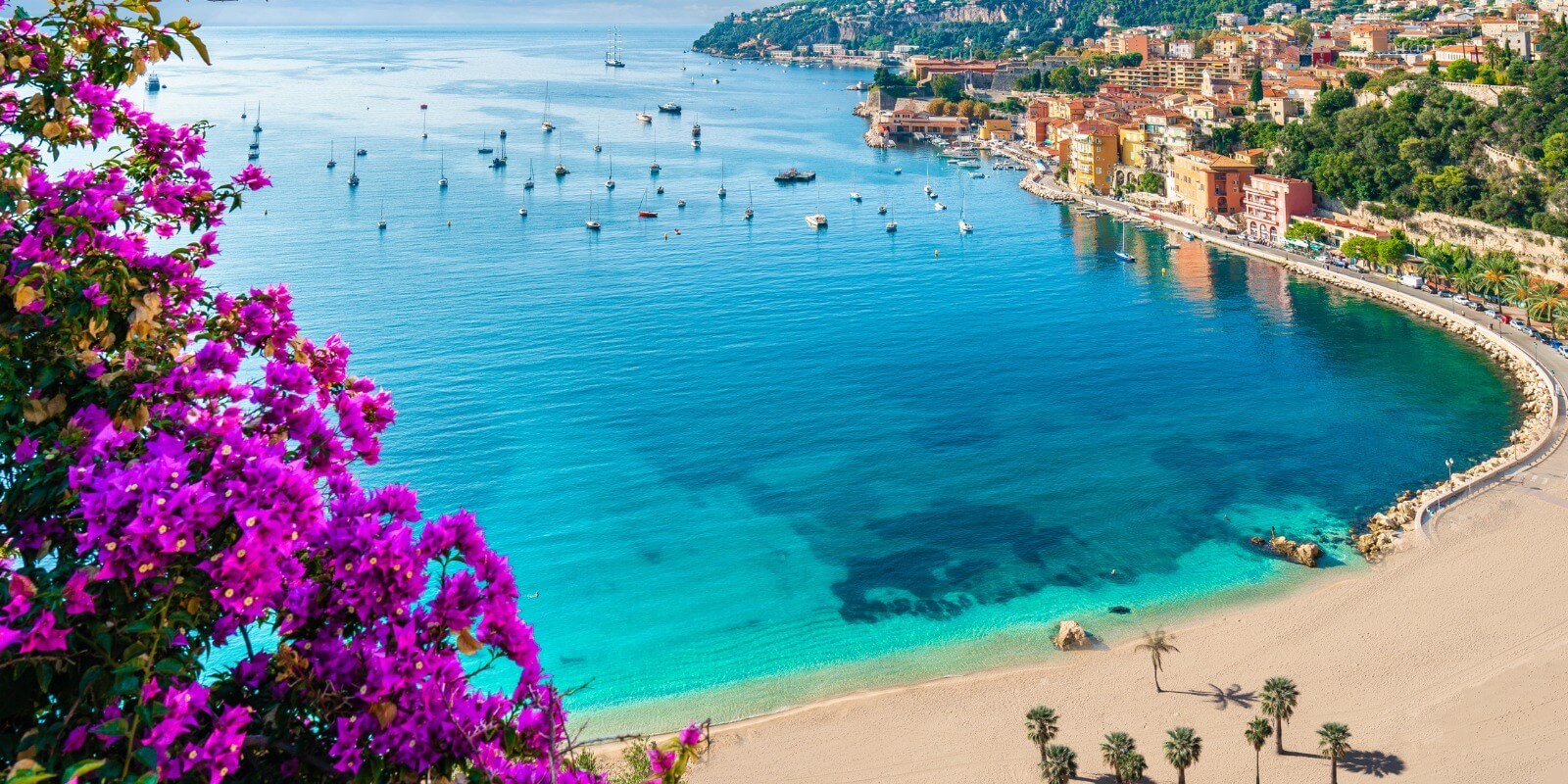 Coastal View of The French Riviera