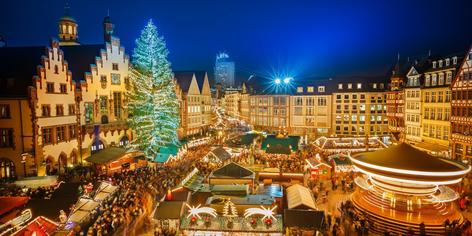 Traditional Christmas Market in Frankfurt, Germany