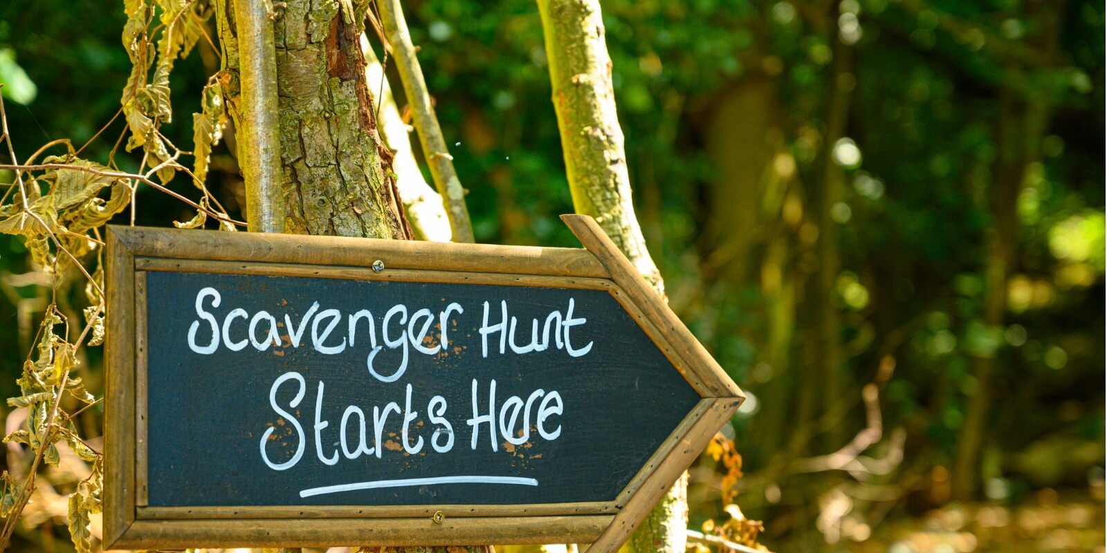 Scavenger Hunt Starting Sign