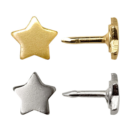 Mini Star Push Pins - Gold & Silver Mini Star Pins