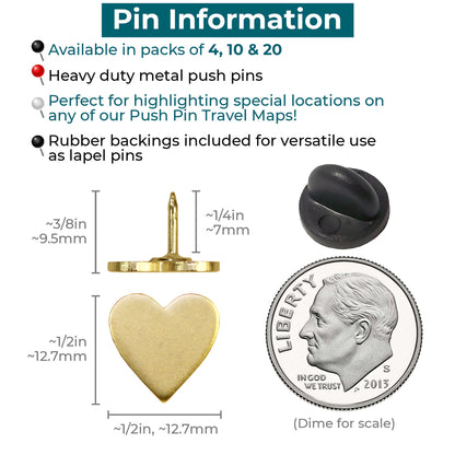 Large Heart Pins Info