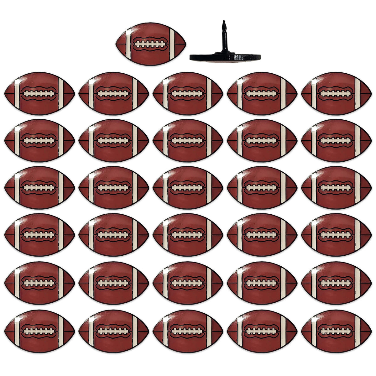 Set of 32 Football Sports Push Pins