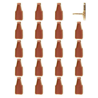 Beer Bottle Push Pins - set of 20