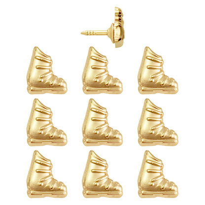 Ski Boot Push Pins - Silver & Gold Ski Boot Pins