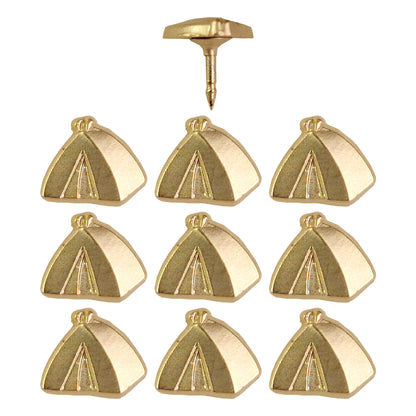 Tent Push Pins - Silver & Gold Camping Tent Pins