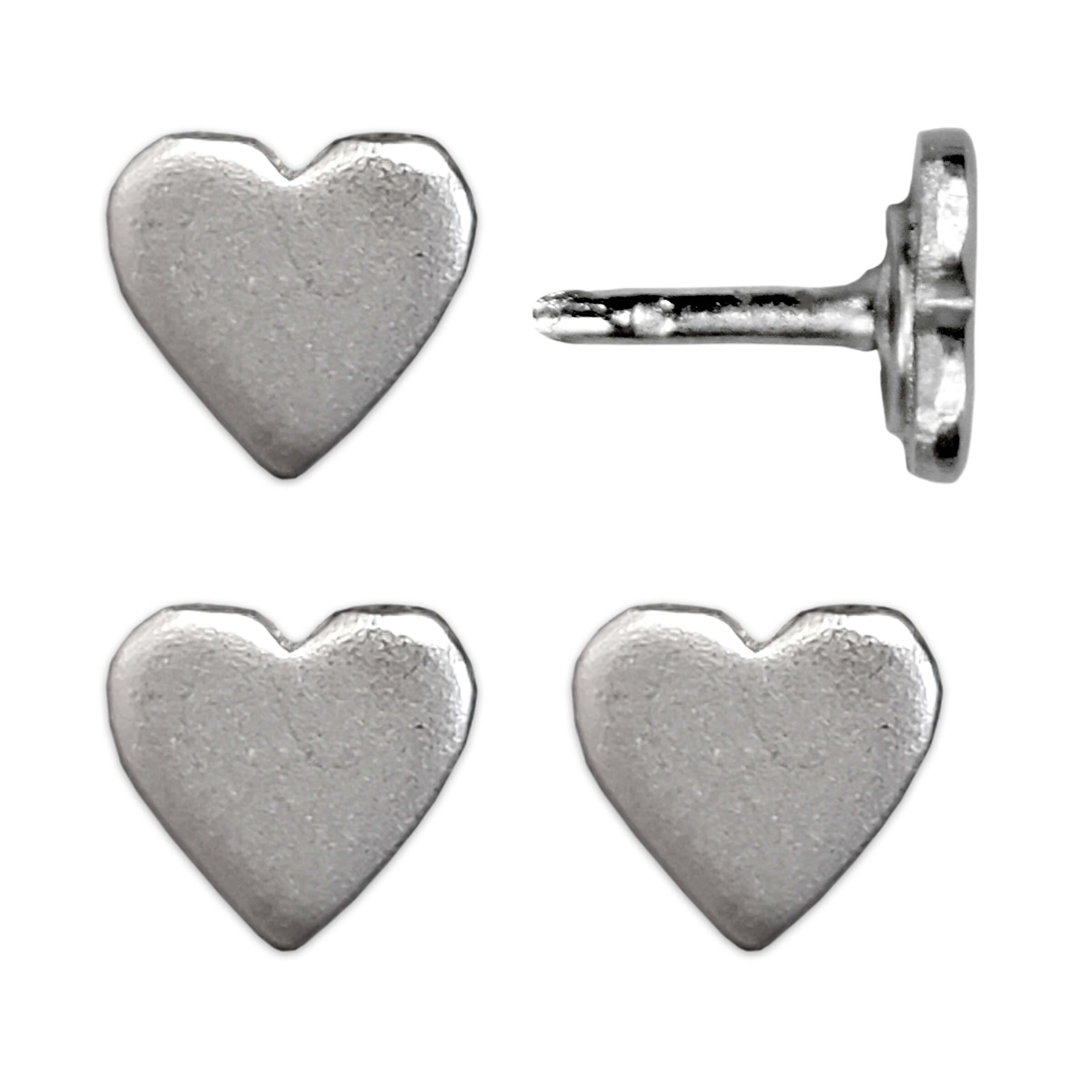 Mini Heart Push Pins - Red, Silver & Gold Mini Heart Shaped Pins