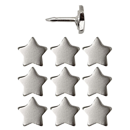 Mini Star Push Pins - Gold & Silver Mini Star Pins