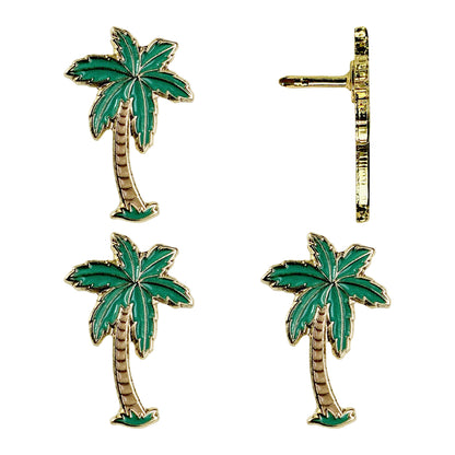 Palm Tree Map Pins - set of 4