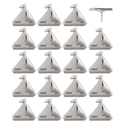 Sailboat Push Pins - Silver & Gold Sailing Pins