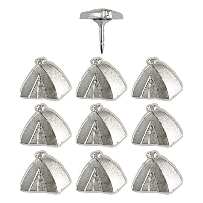 Tent Push Pins - Silver & Gold Camping Tent Pins