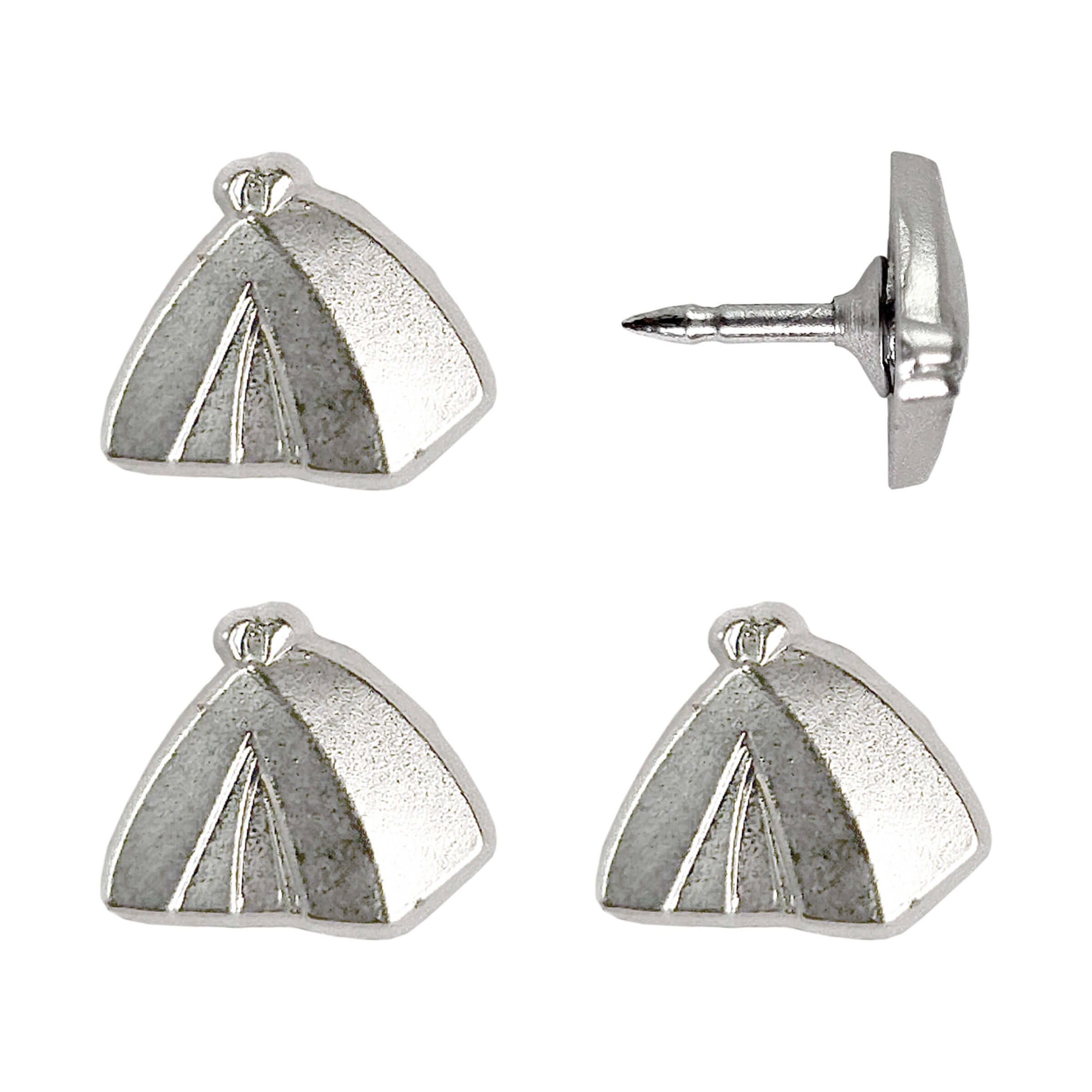 Tent Push Pins - Silver & Gold Camping Tent Pins