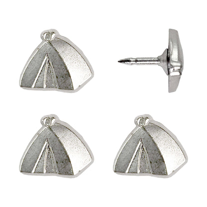 Tent Push Pins - Silver & Gold Camping Tent Pins