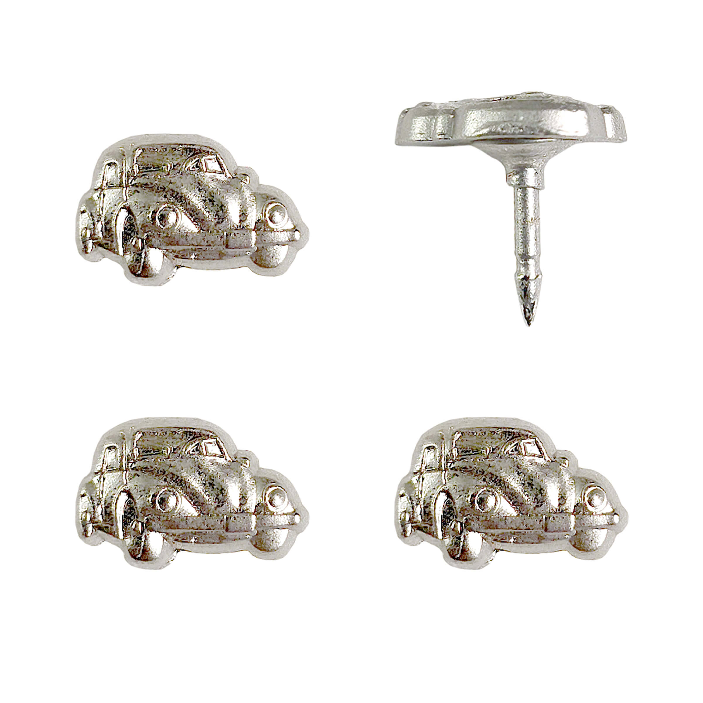 VW Bug Push Pins - Silver & Gold Volkswagen Bug Pins