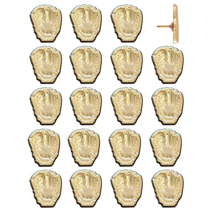 Baseball Glove Pins Gold Pack of 20